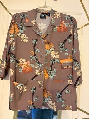 1940’s style Vintage Aloha shirt large silk